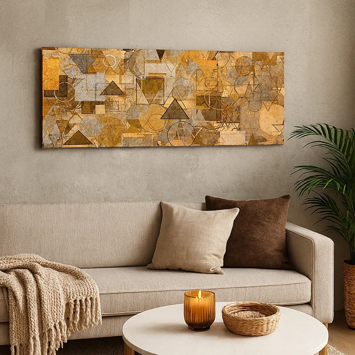 Impression sur toile - Image sur toile - Le monde en forme - 30x30 cm