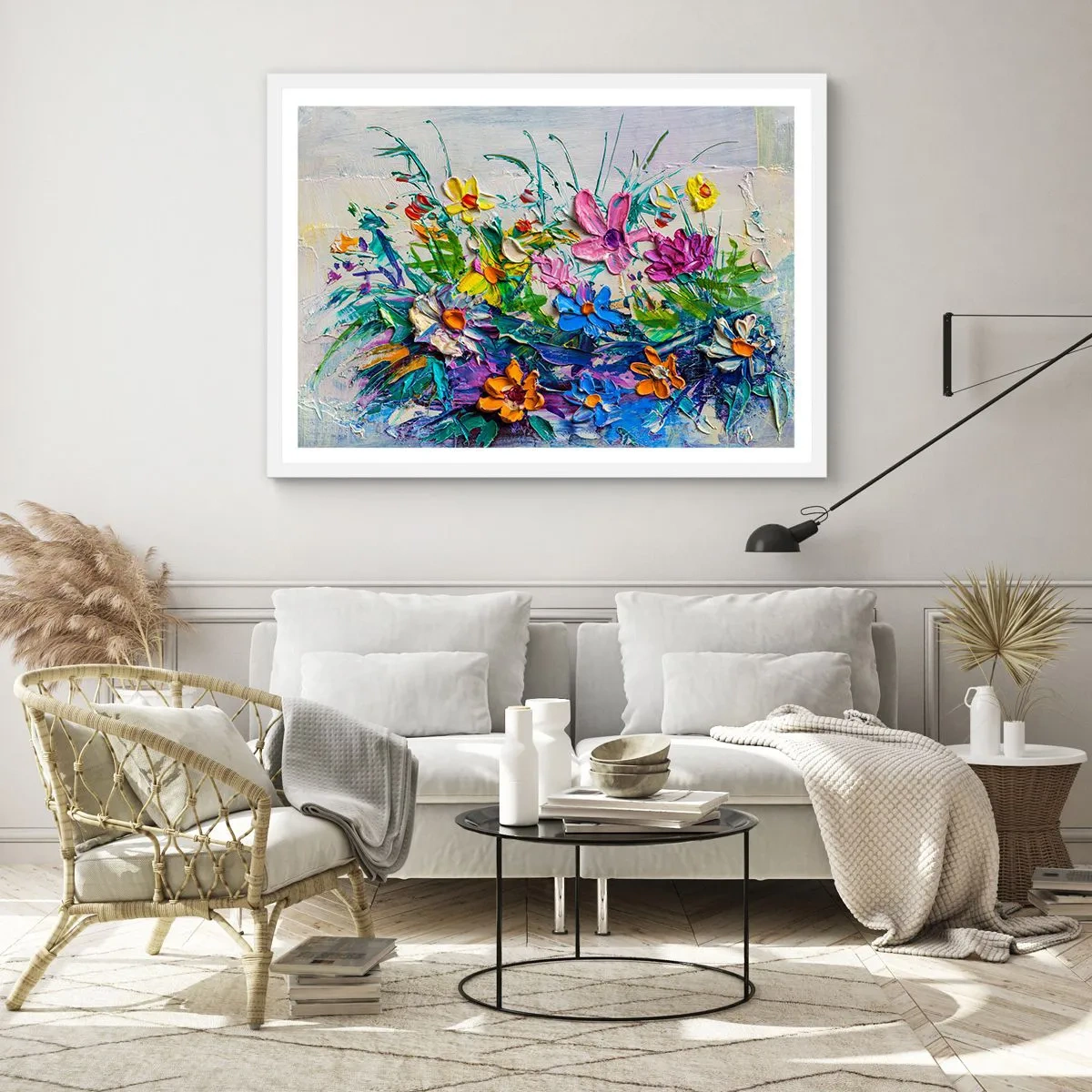 Affiche dans un cadre blanc - Poster - Absolument pas une nature morte - 91x61 cm