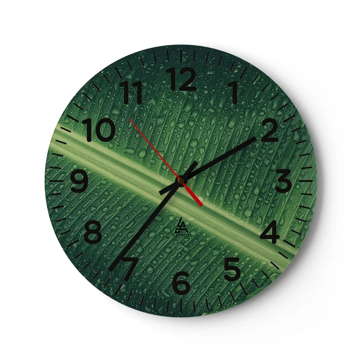 Horloge murale - Pendule murale - Structure de vert - 30x30 cm