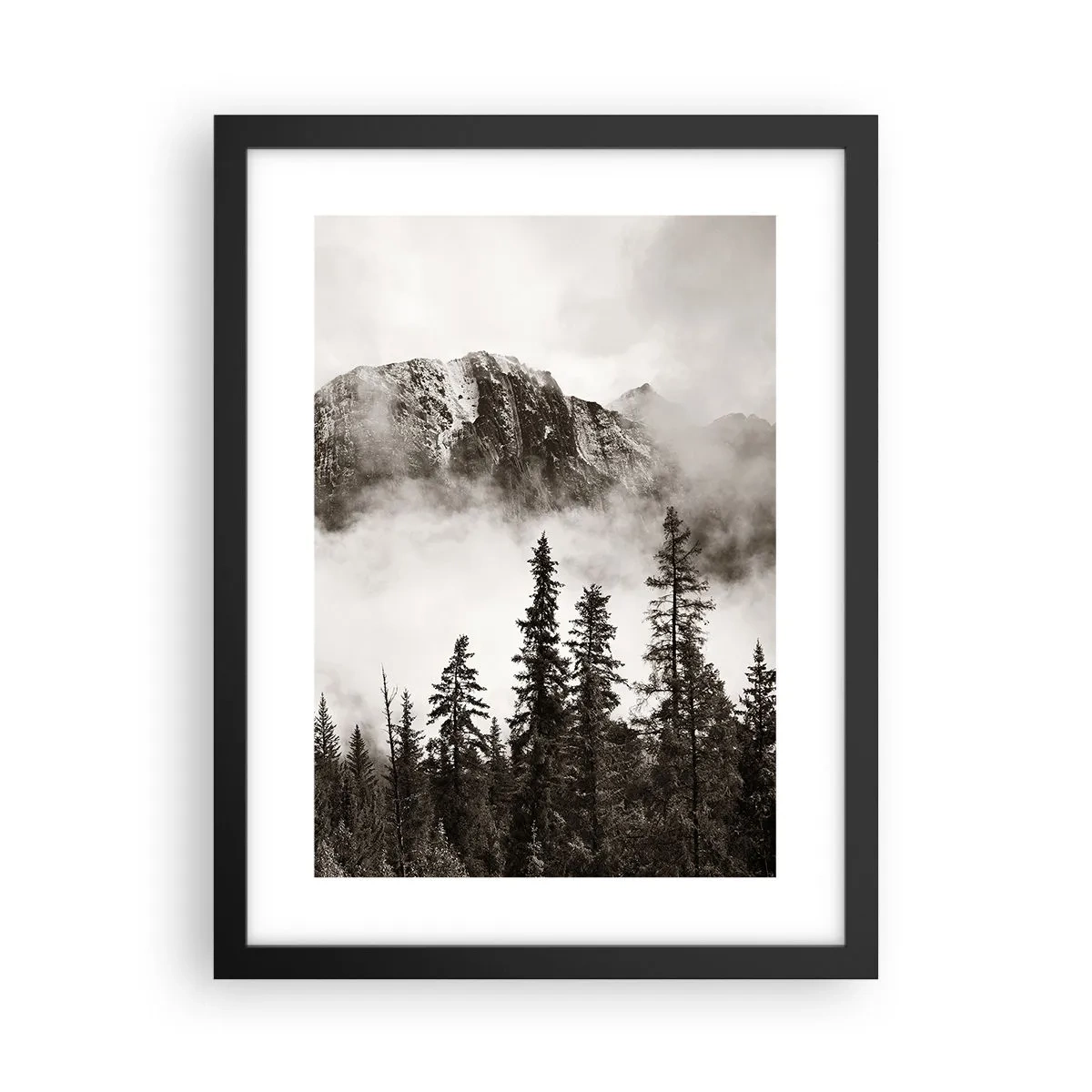 Affiche dans un cadre noir - Poster - Seigneur de granite - 30x40 cm