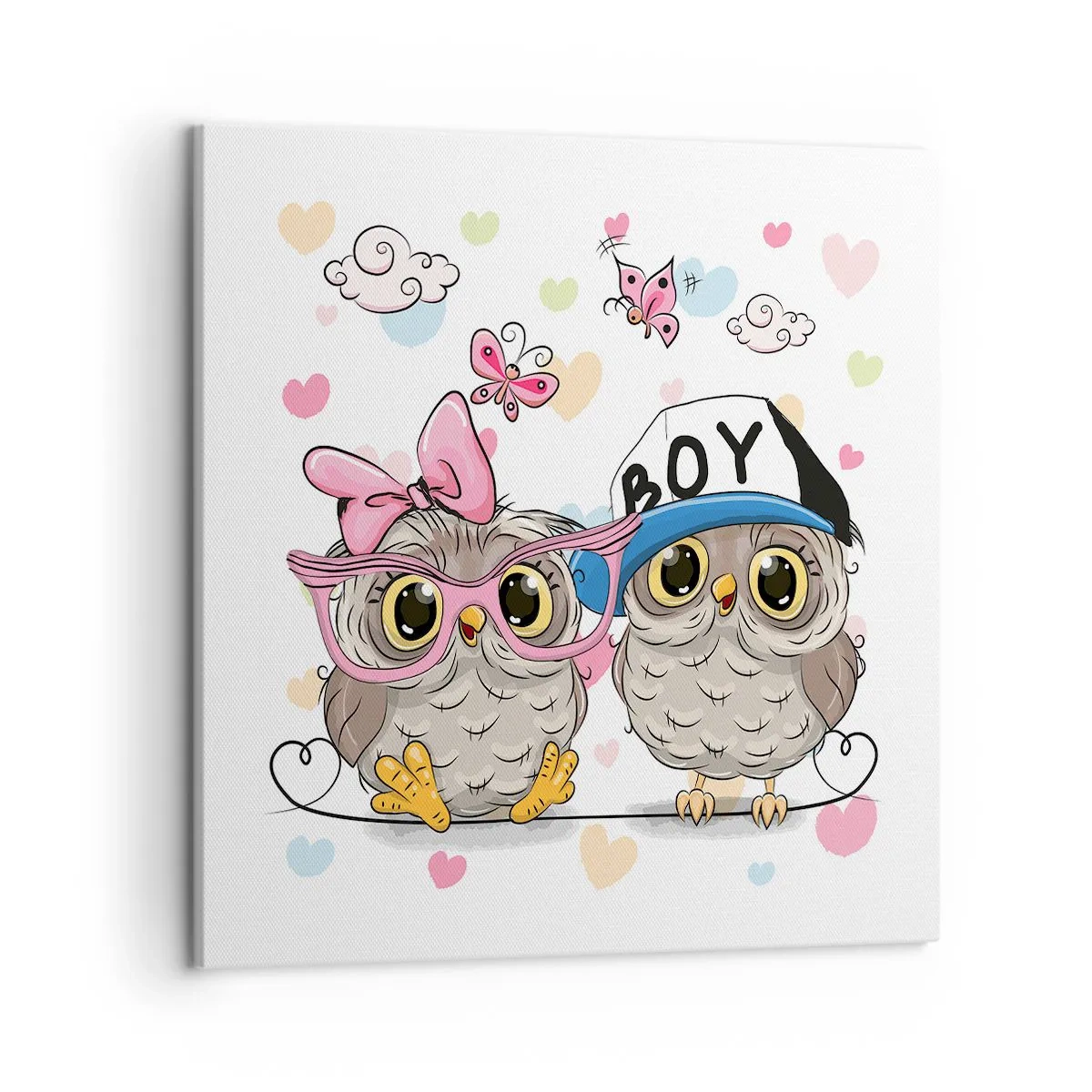 Impression sur toile - Image sur toile - On s'aime! - 50x50 cm