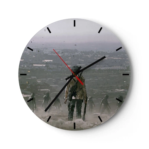 Horloge murale - Pendule murale - Dernier samaritain ? - 40x40 cm