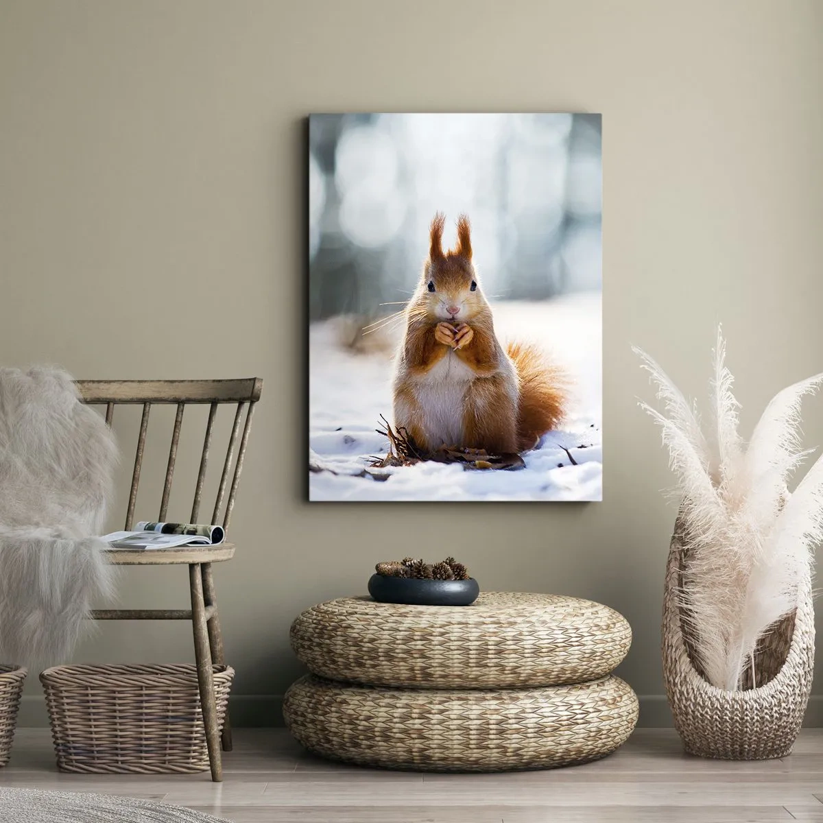 Impression sur toile - Image sur toile - Qu'est ce que tu regardes comme ça? - 65x120 cm