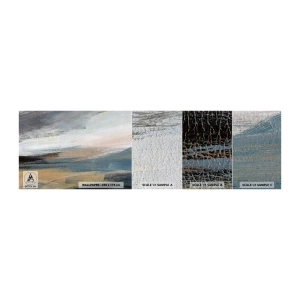 Échantillon de Papier Peint Premium Sand - Abstraction : paysage nordique - Morceau, Abstraction, Minimalisme - 100x30 cm