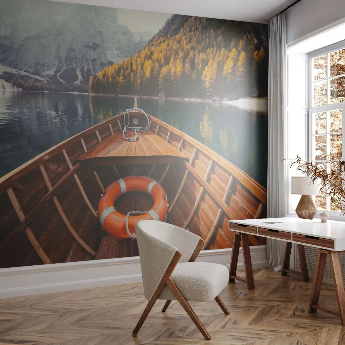 Papier Peint Photo Standard Eco - Escapade en montagne - Paysage, Montagnes, Alpes - 350x256 cm