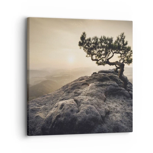 Impression sur toile - Image sur toile - La vie gagne toujours - 30x30 cm