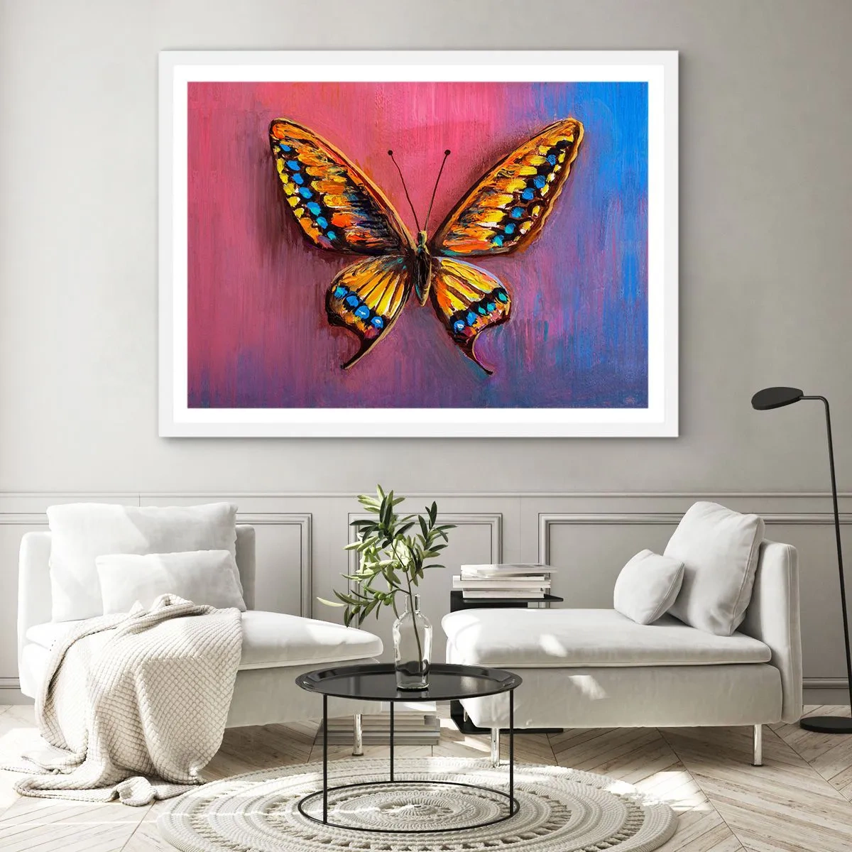 Affiche dans un cadre blanc - Poster - Un joyau de la nature - 100x70 cm