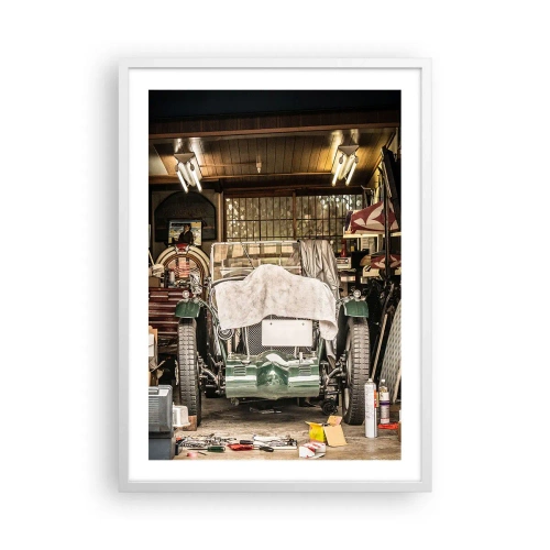 Affiche dans un cadre blanc - Poster - Retour vers le passé - 50x70 cm