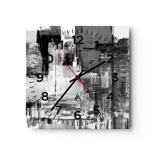 Horloge murale - Pendule murale - Le gris est beau - 40x40 cm
