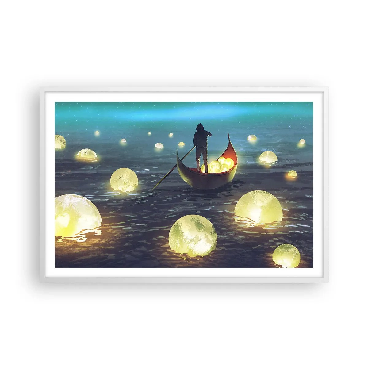 Affiche dans un cadre blanc - Poster - Des choses dont les philosophes n'ont jamais rêvé - 91x61 cm