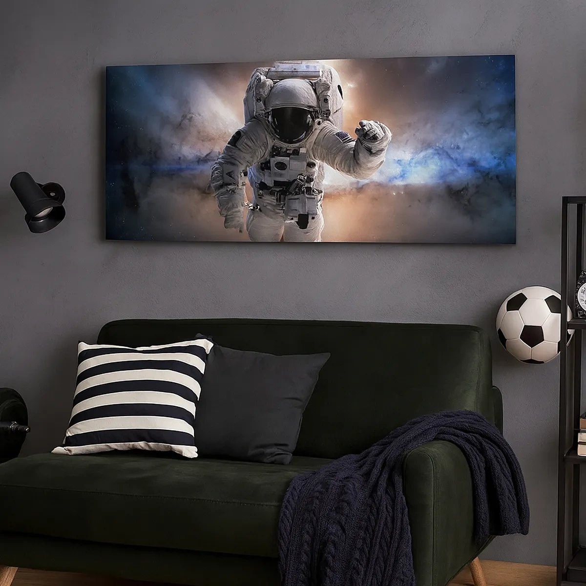 Impression sur toile - Image sur toile - Salutations de l'espace - 30x30 cm