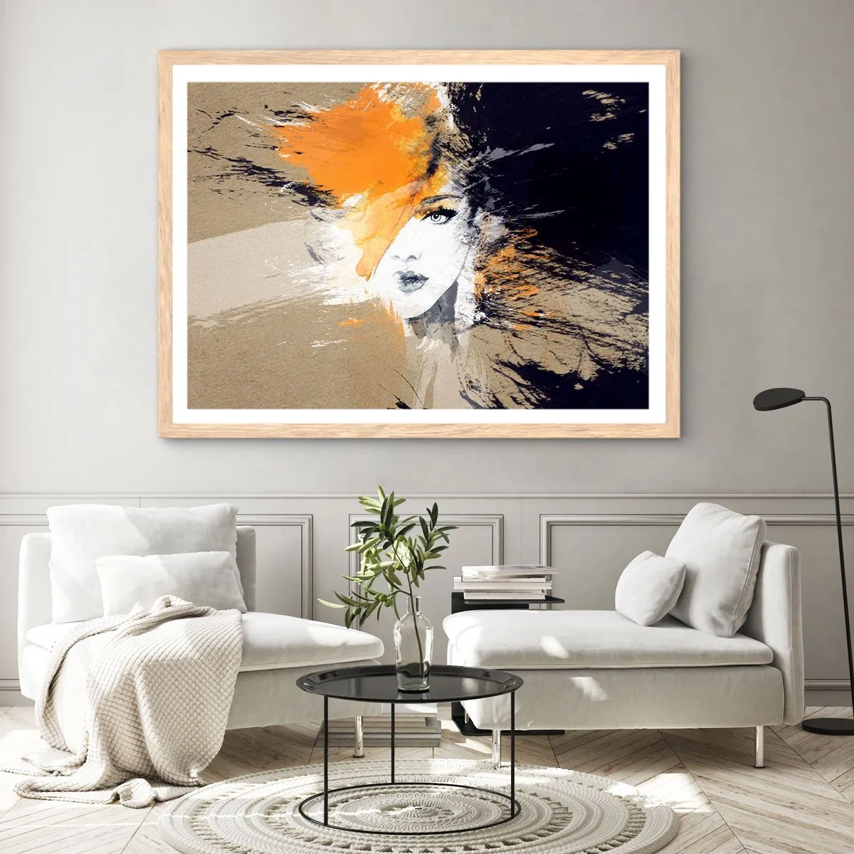 Affiche dans un chêne clair - Poster - Et la lumière fut - 50x40 cm