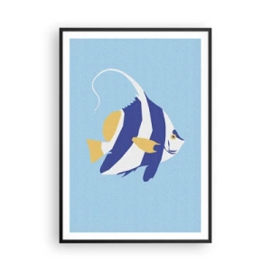 Affiche dans un cadre noir - Poster - Miss eaux tropicales - 70x100 cm