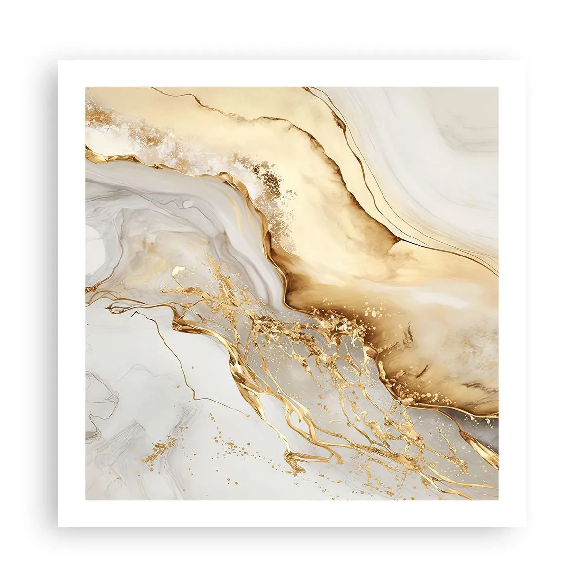 Affiche - Poster - Abstraction : beauté et bonté - 60x60 cm