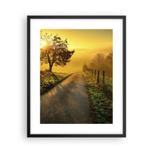 Affiche dans un cadre noir - Poster - Après-midi de miel - 40x50 cm