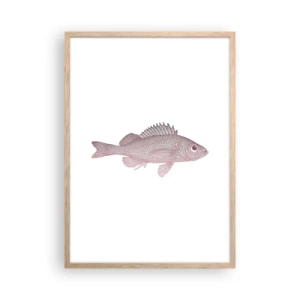 Affiche dans un chêne clair - Poster - Poisson aux grands yeux - 50x70 cm
