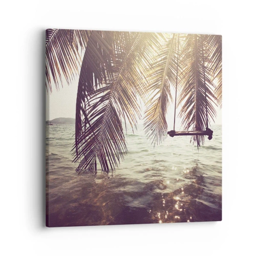 Impression sur toile - Image sur toile - Vous pouvez vous balancer dans les nuages ​​à volonté - 40x40 cm