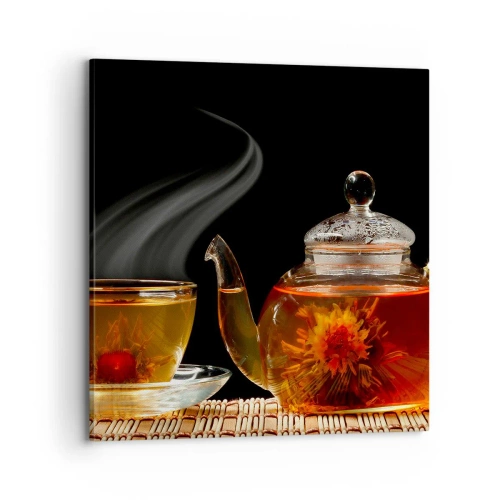 Impression sur toile - Image sur toile - La magie et l'art de l'infusion du thé - 70x70 cm