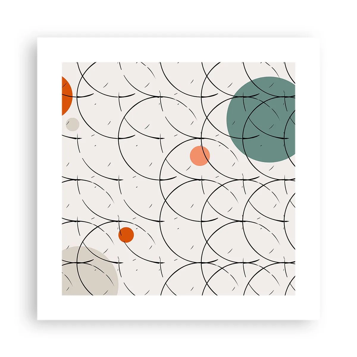 Affiche - Poster - Dans l'esprit pop art - 40x40 cm