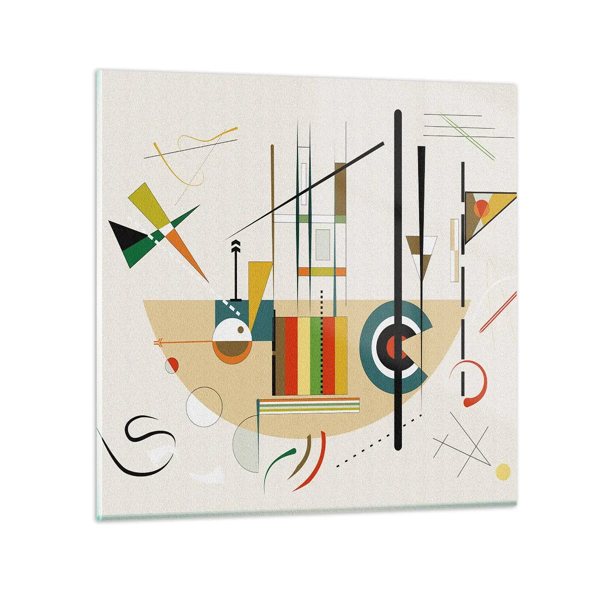 Impression sur verre - Image sur verre - Et le monde s’amuse - 30x30 cm