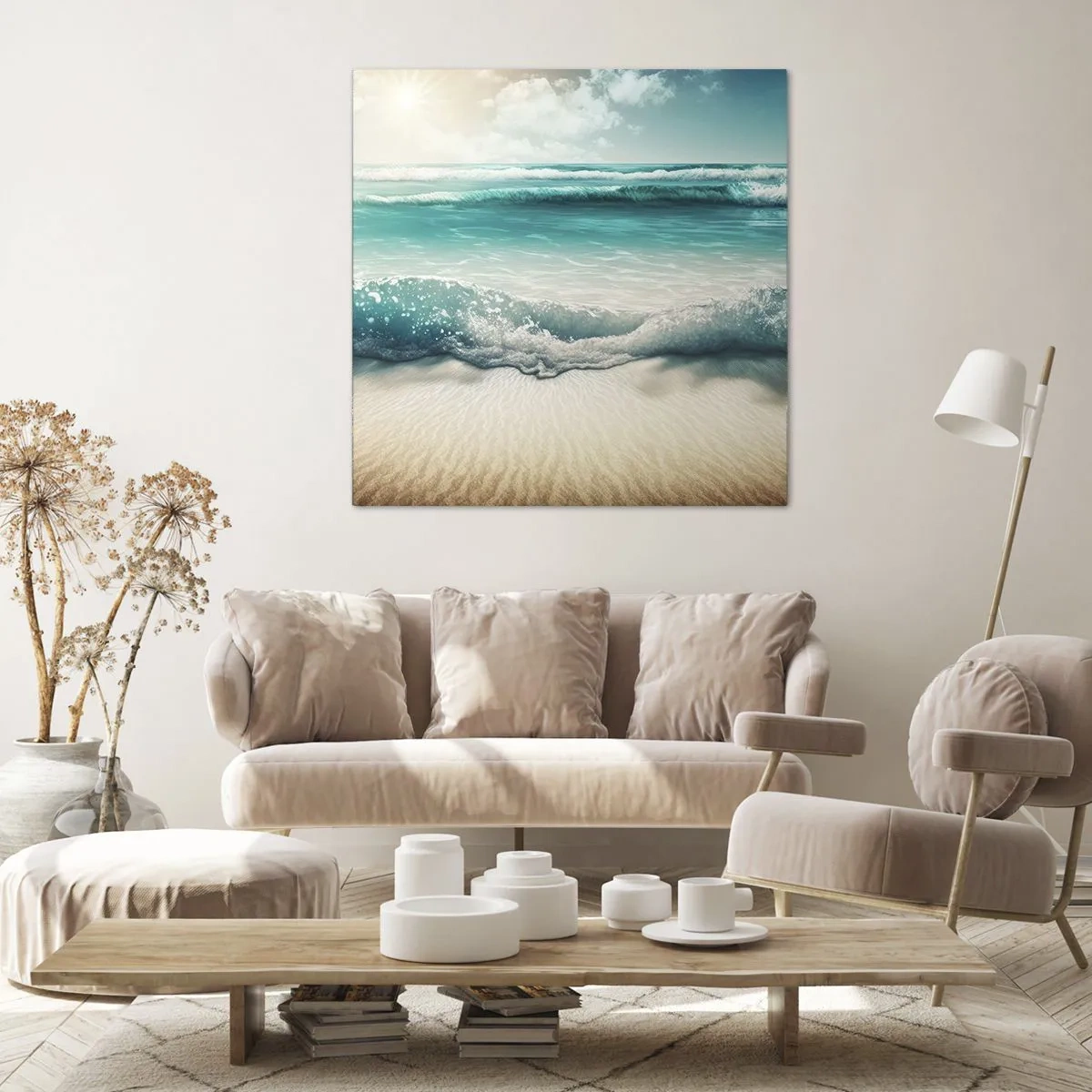 Impression sur toile - Image sur toile - La paix de l'océan - 50x50 cm