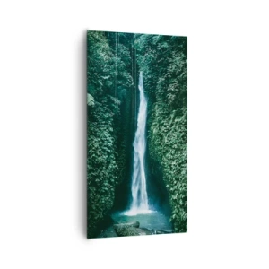 Impression sur toile - Image sur toile - Fontaine tropicale - 65x120 cm