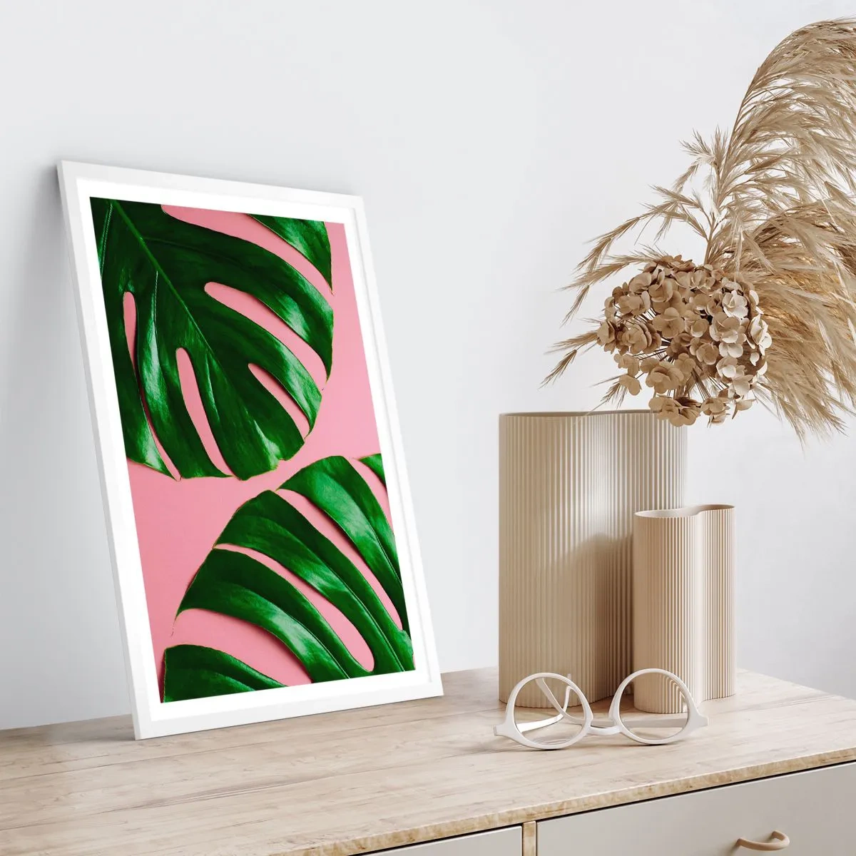 Affiche dans un cadre blanc - Poster - Rendez-vous vert - 61x91 cm