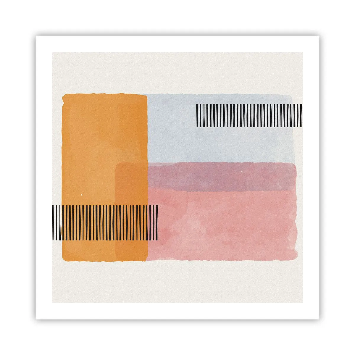 Affiche - Poster - D'un coin à l'autre - 60x60 cm