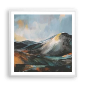 Affiche dans un cadre blanc - Poster - Brut et beau - 60x60 cm