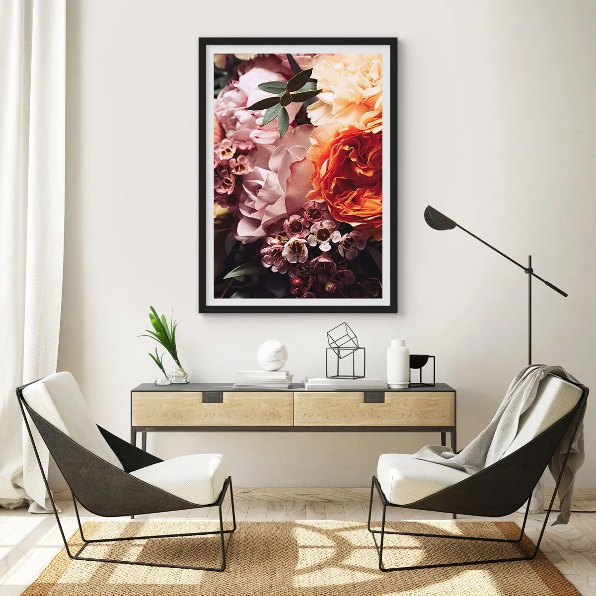 Affiche dans un cadre noir - Poster - Enveloppé de beauté - 61x91 cm