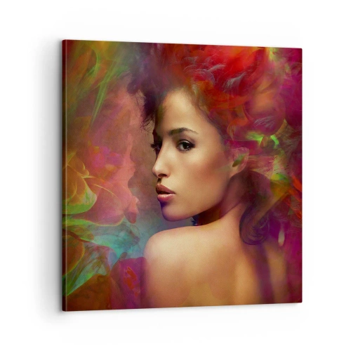 Impression sur toile - Image sur toile - Plus beau qu'un arc-en-ciel, aussi délicat qu'un brouillard - 60x60 cm