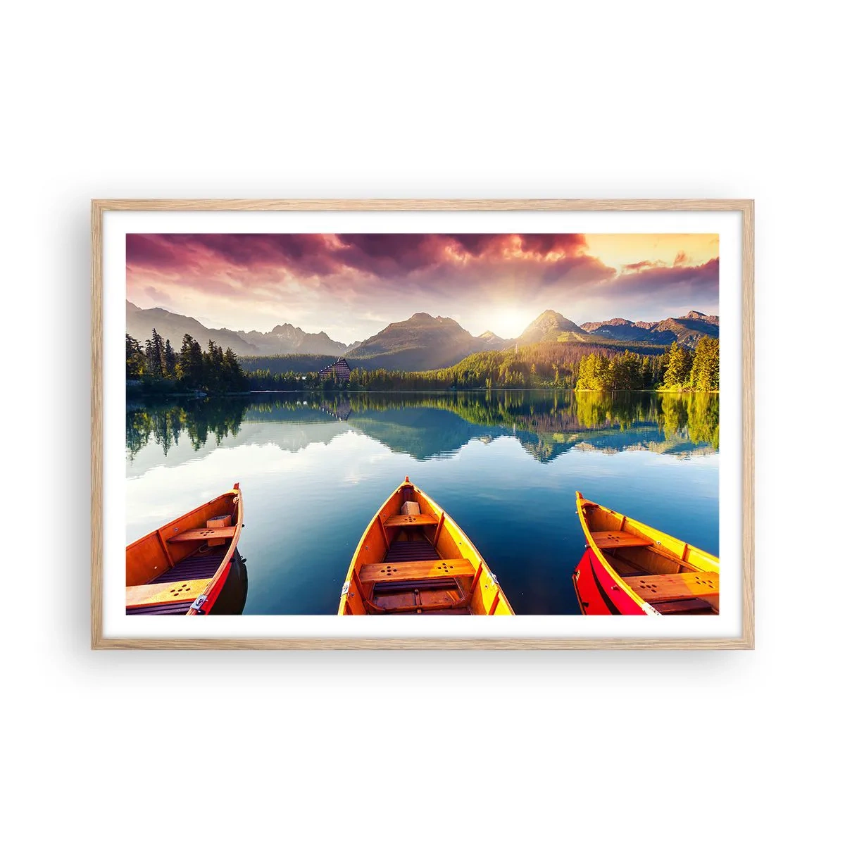 Affiche dans un chêne clair - Poster - Rien contre nature - 91x61 cm