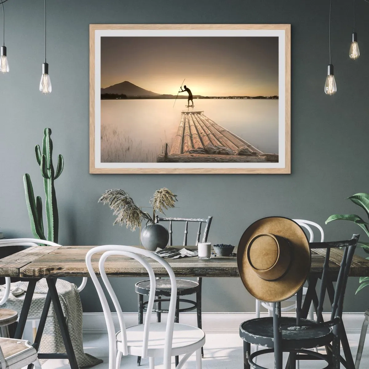 Affiche dans un chêne clair - Poster - Avant la fin du jour - 91x61 cm