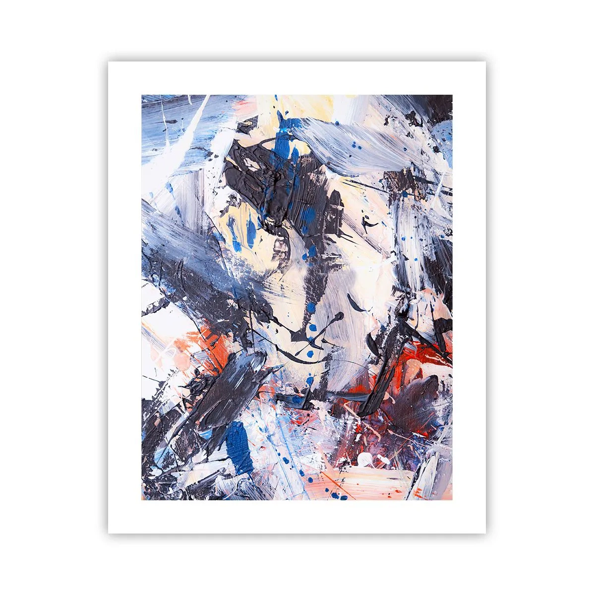 Affiche - Poster - La danse folle de l'abstrait - 40x50 cm