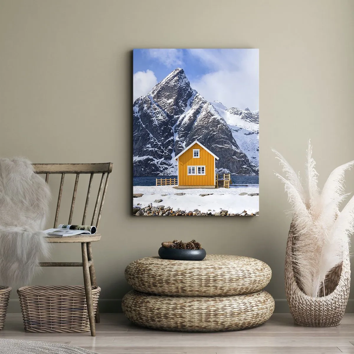 Impression sur toile - Image sur toile - Vacances scandinaves - 45x80 cm