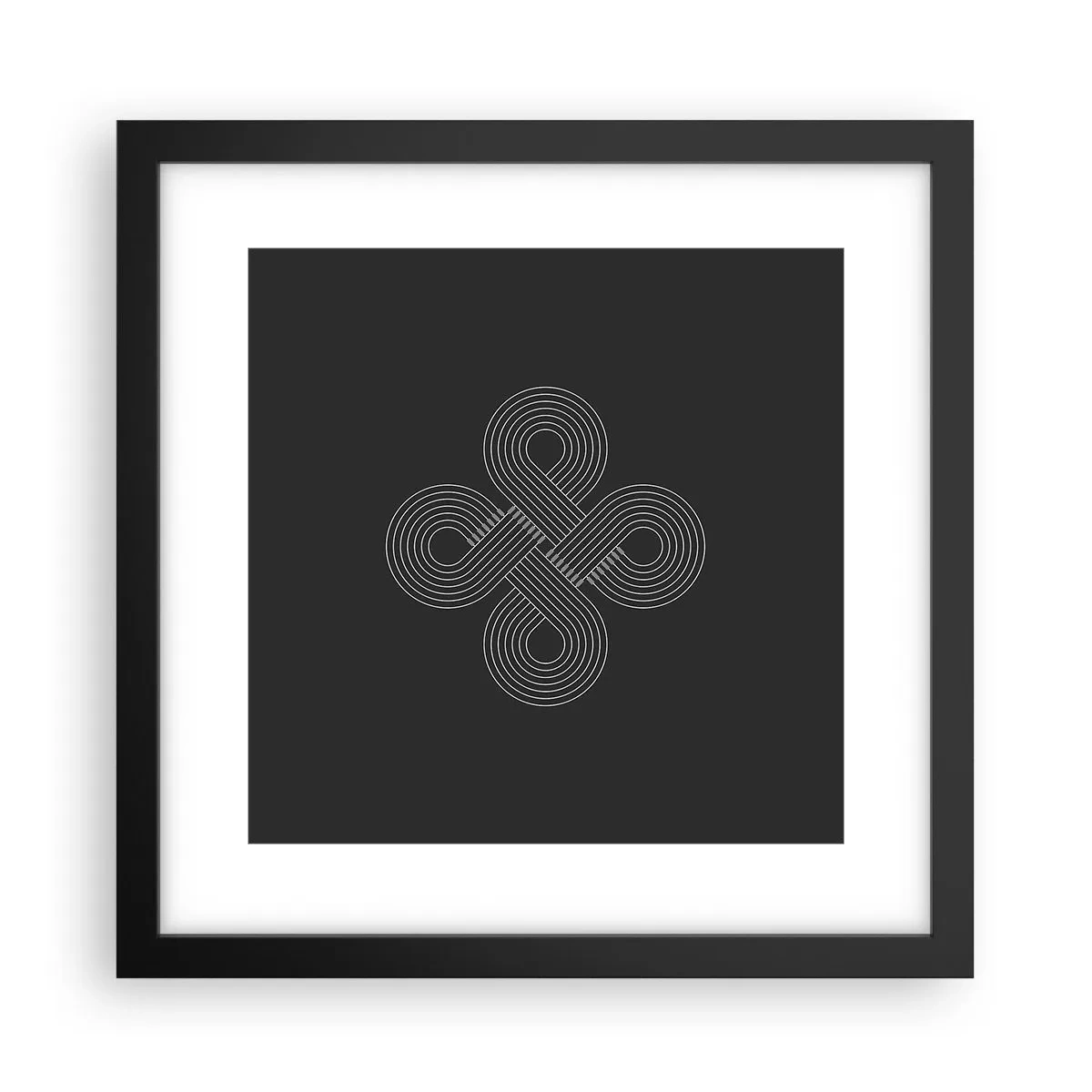 Affiche dans un cadre noir - Poster - Dans l'âme celtique - 30x30 cm