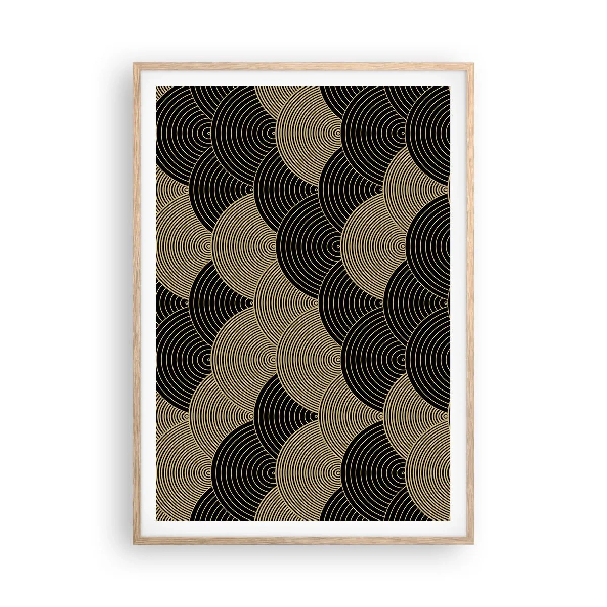 Affiche dans un chêne clair - Poster - Unité dans la multiplicité - 70x100 cm