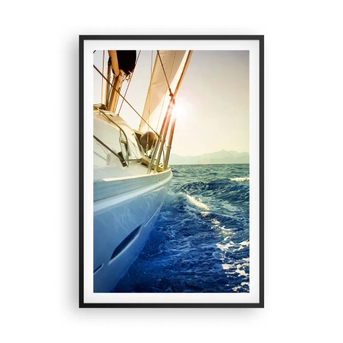 Affiche dans un cadre noir - Poster - Suite à l'aventure - 61x91 cm