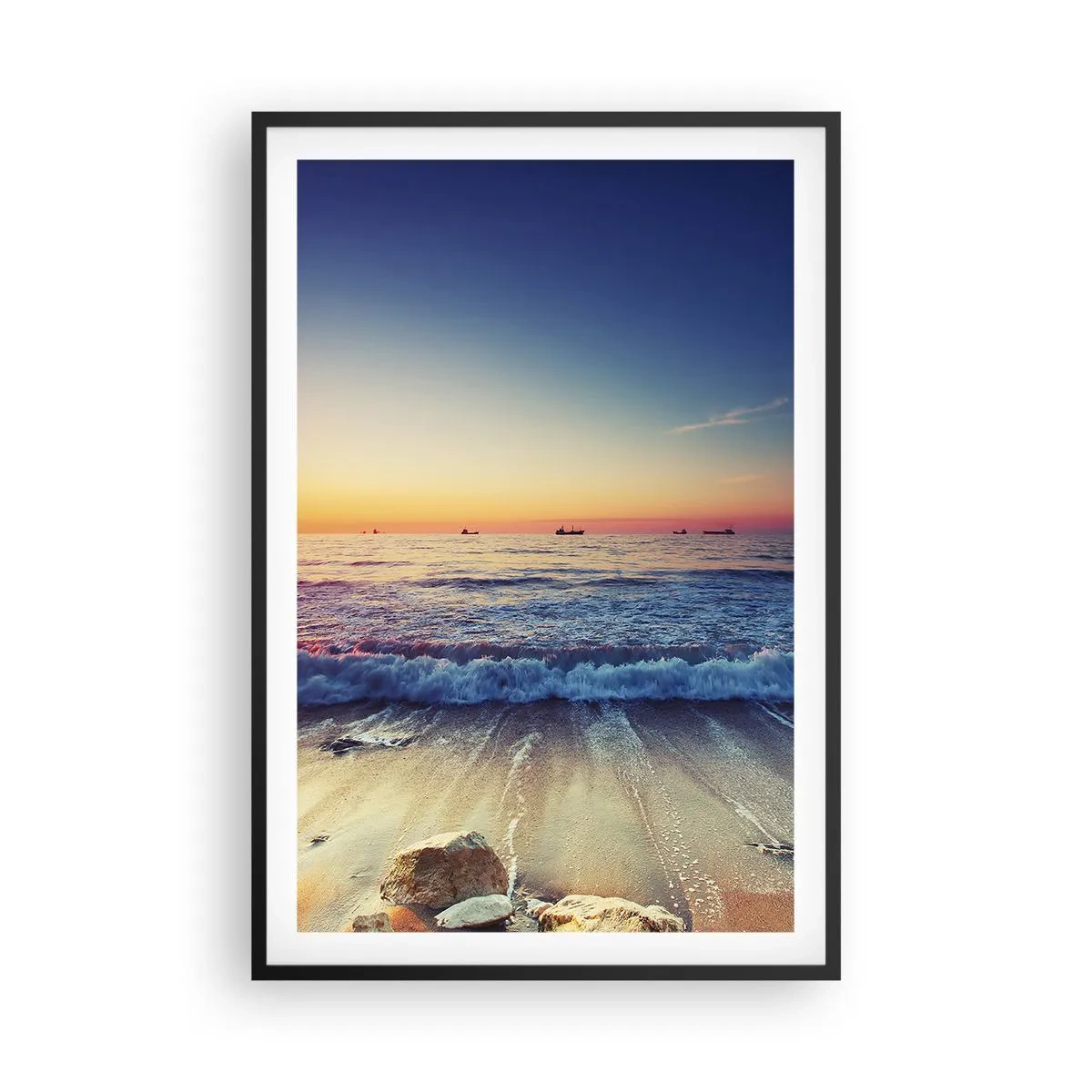 Affiche dans un cadre noir - Poster - Mais quel horizon ? - 61x91 cm