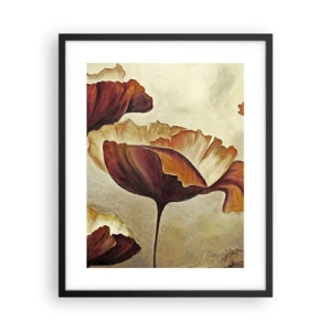 Affiche dans un cadre noir - Poster - À la lisière des champs - 40x50 cm