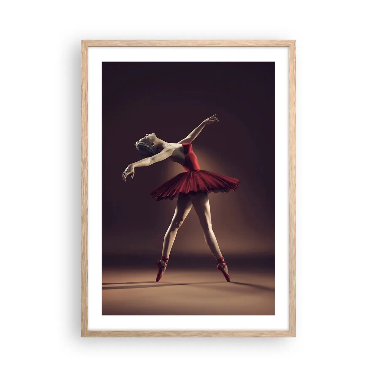 Affiche dans un chêne clair - Poster - Une danseuse étoile - 50x70 cm