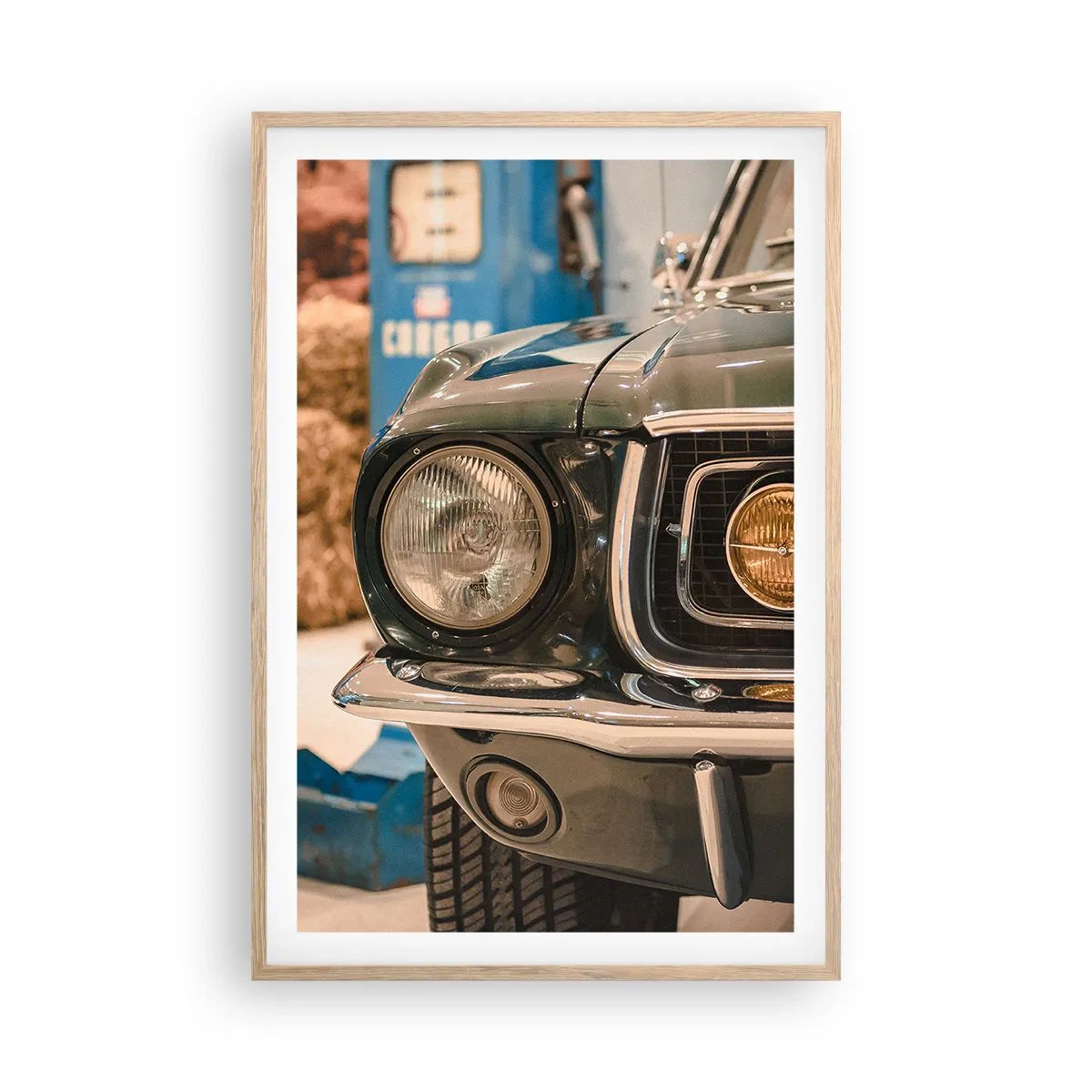 Affiche dans un chêne clair - Poster - Rencontre avec une légende - 61x91 cm