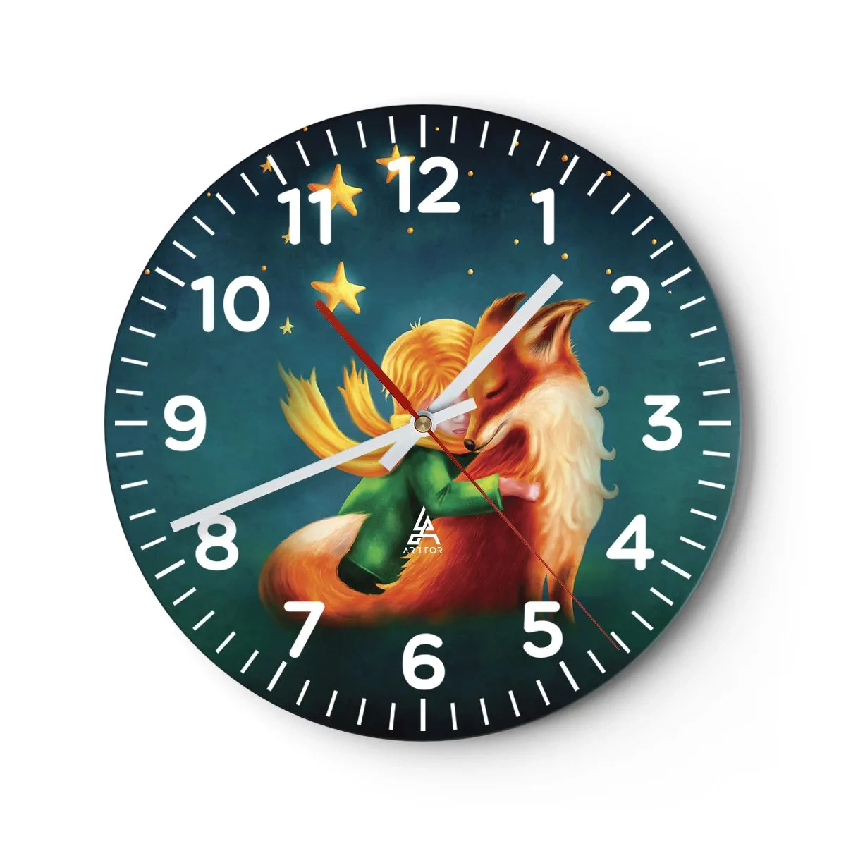 Horloge murale - Pendule murale - Petit Prince - 40x40 cm