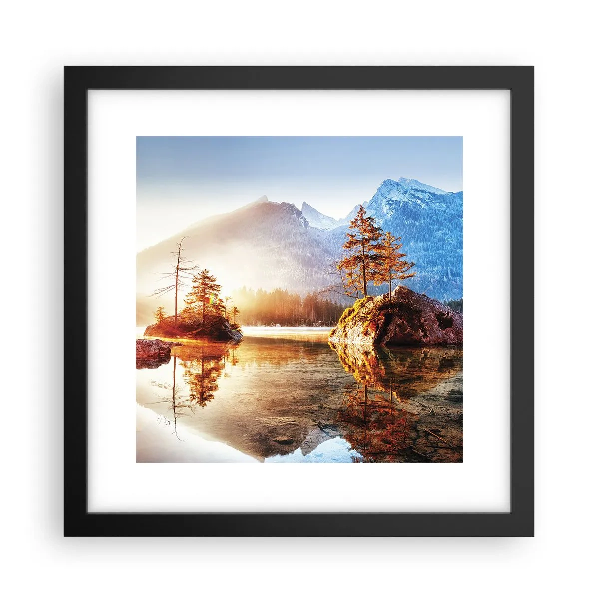 Affiche dans un cadre noir - Poster - La nature sous un nouveau jour - 30x30 cm