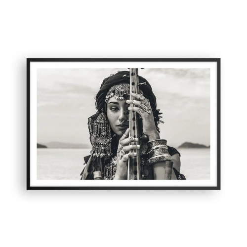 Affiche dans un cadre noir - Poster - Musique de l'Orient elle-même - 91x61 cm