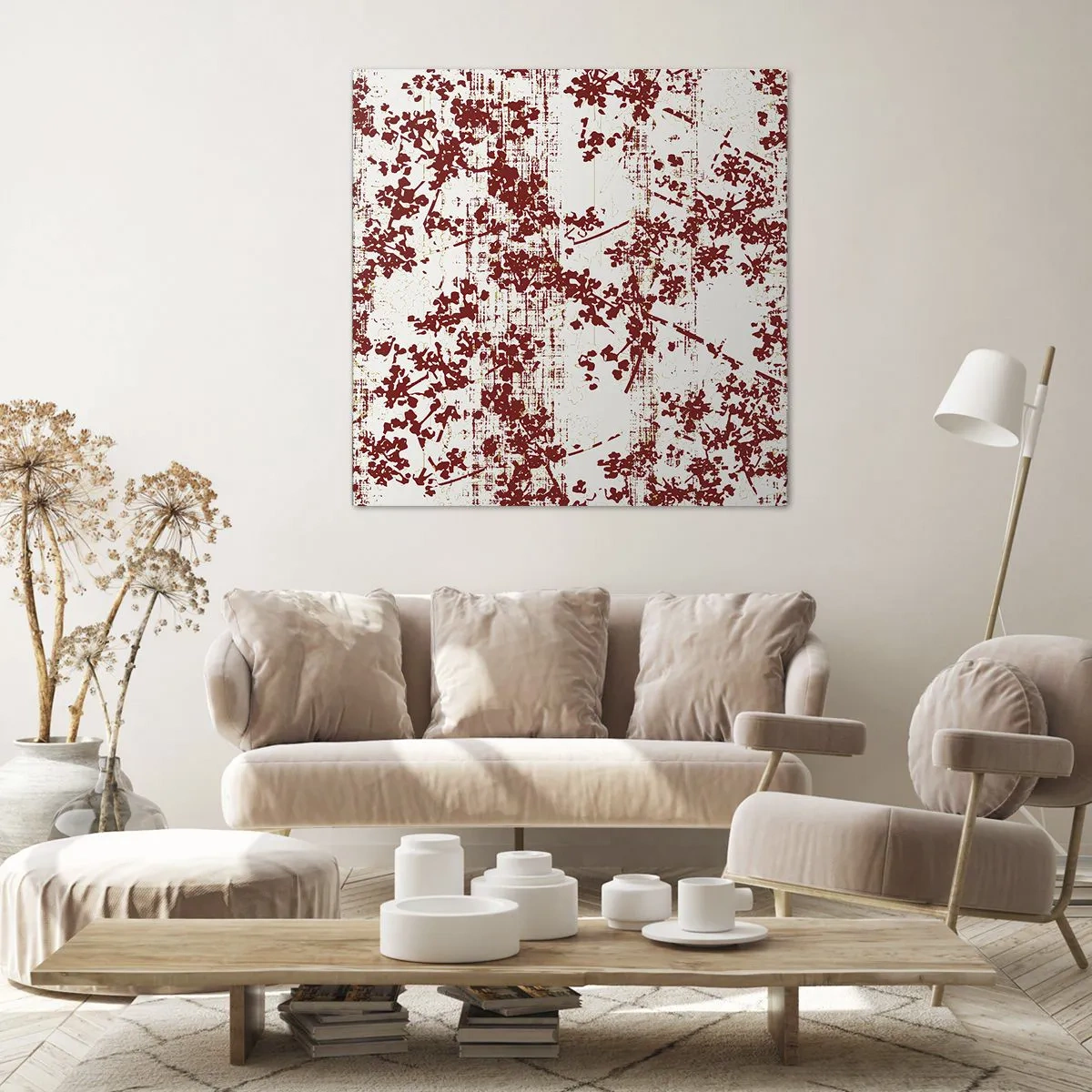 Impression sur toile - Image sur toile - Comme un calicot ancien - 30x30 cm