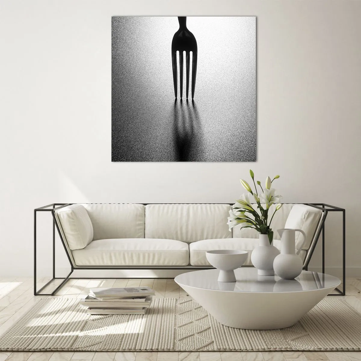 Impression sur verre - Image sur verre - Lumière et ombre - 50x50 cm