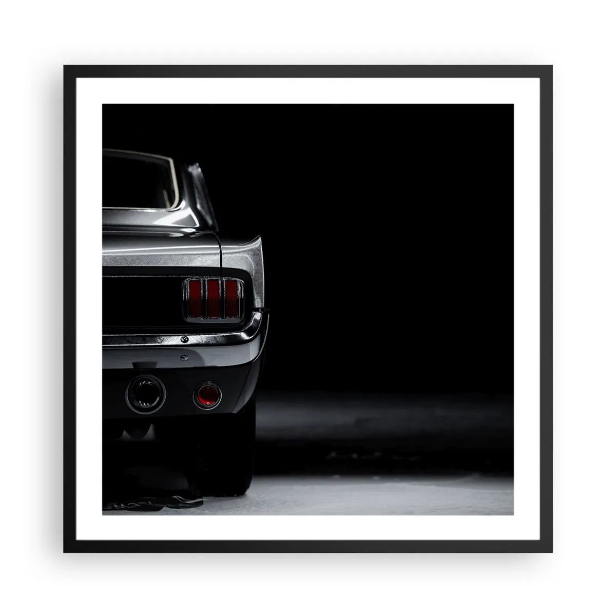 Affiche dans un cadre noir - Poster - Le charme du classique - 60x60 cm