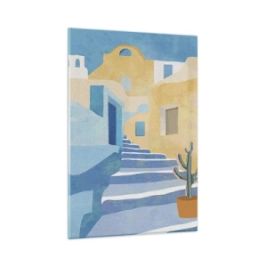 Impression sur verre - Image sur verre - Une journée dans une ville arabe - 80x120 cm