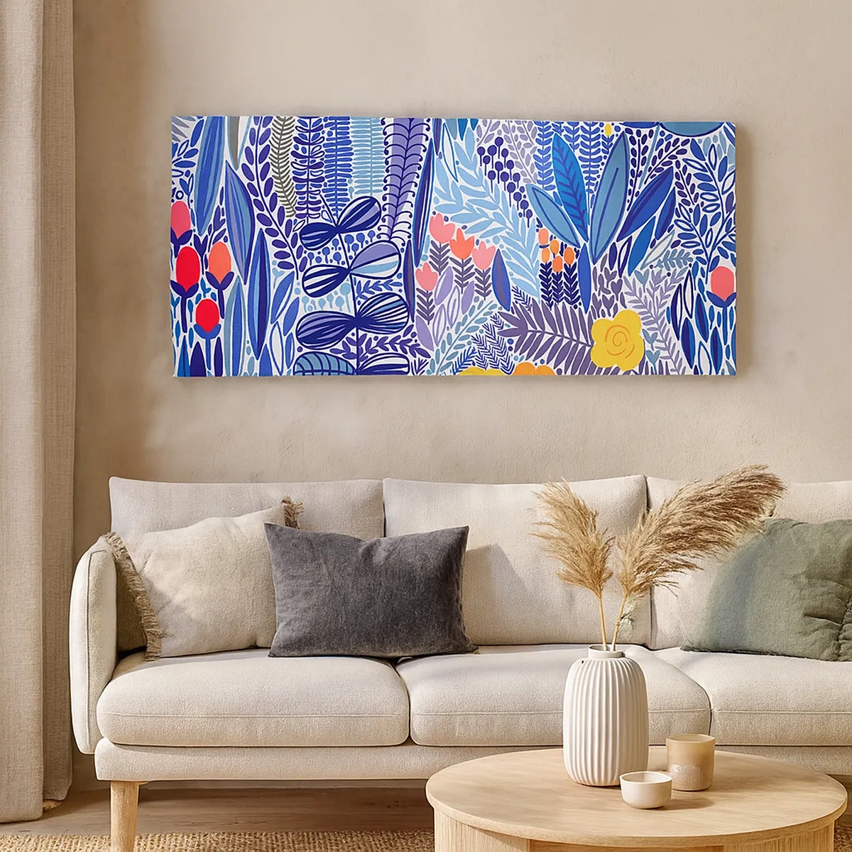 Impression sur toile - Image sur toile - Jardin hawaïen - 30x30 cm